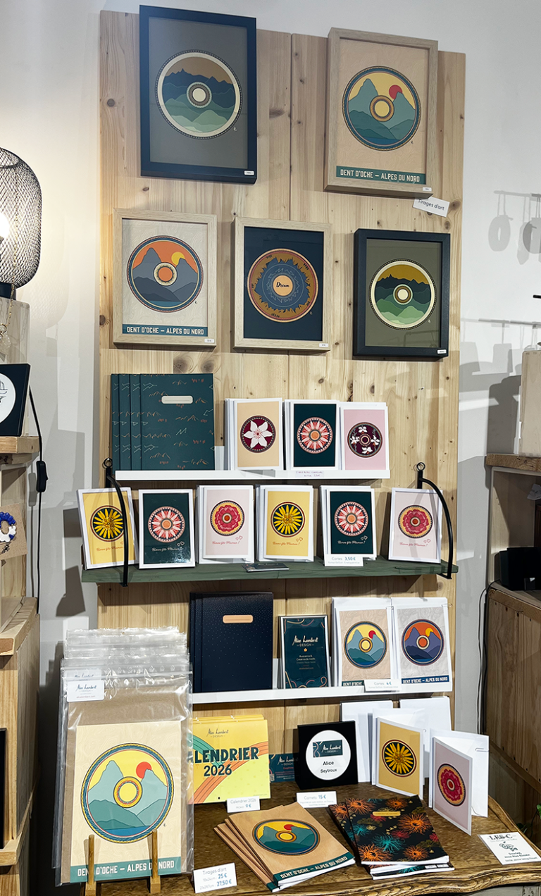 Photo de l'agencement de mes produits en boutique.